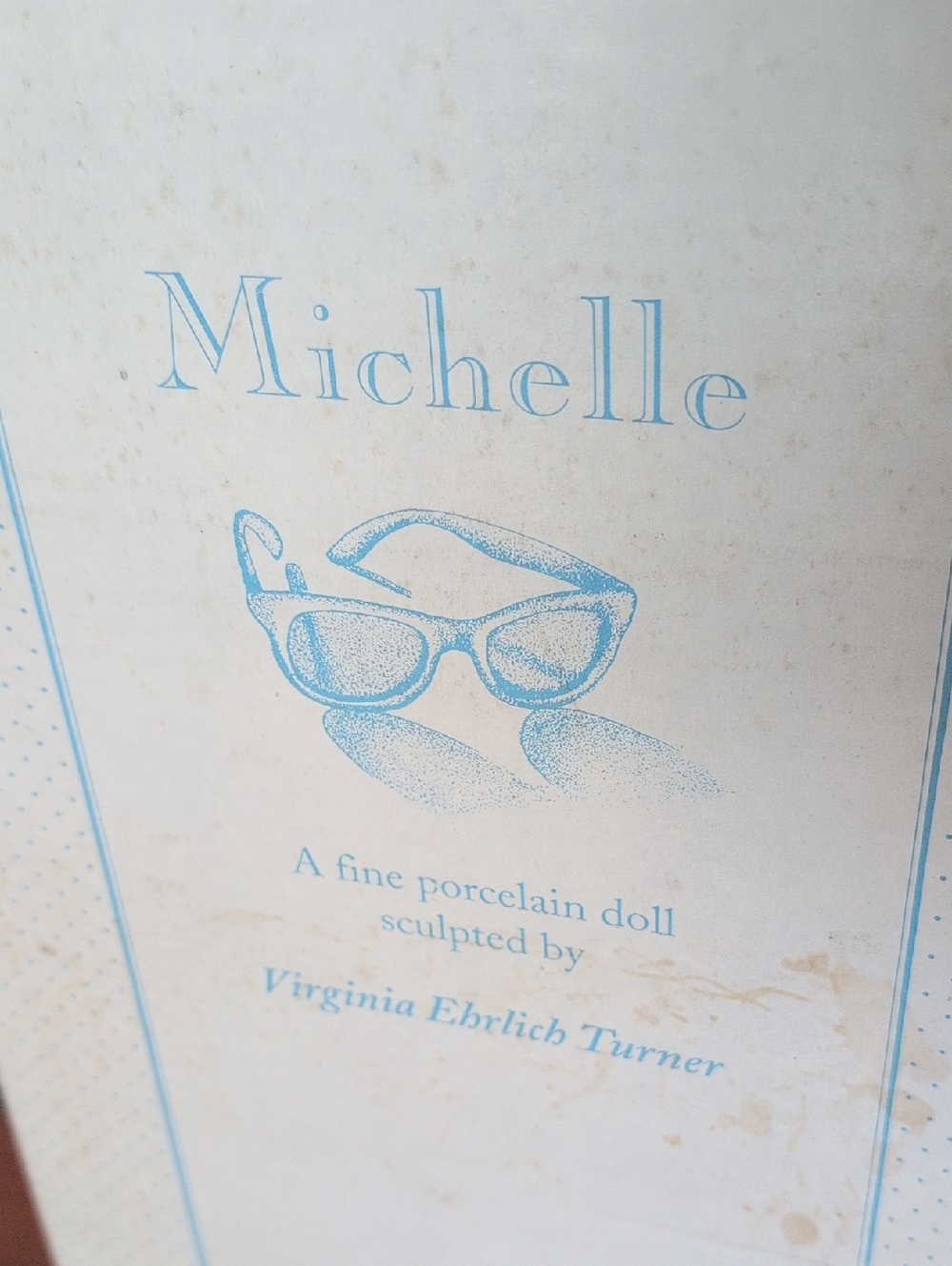 Vintage 1991 Heritage Dolls Michelle Porcelain Doll Virginia Ehrlich Turner - Picture 8 of 15